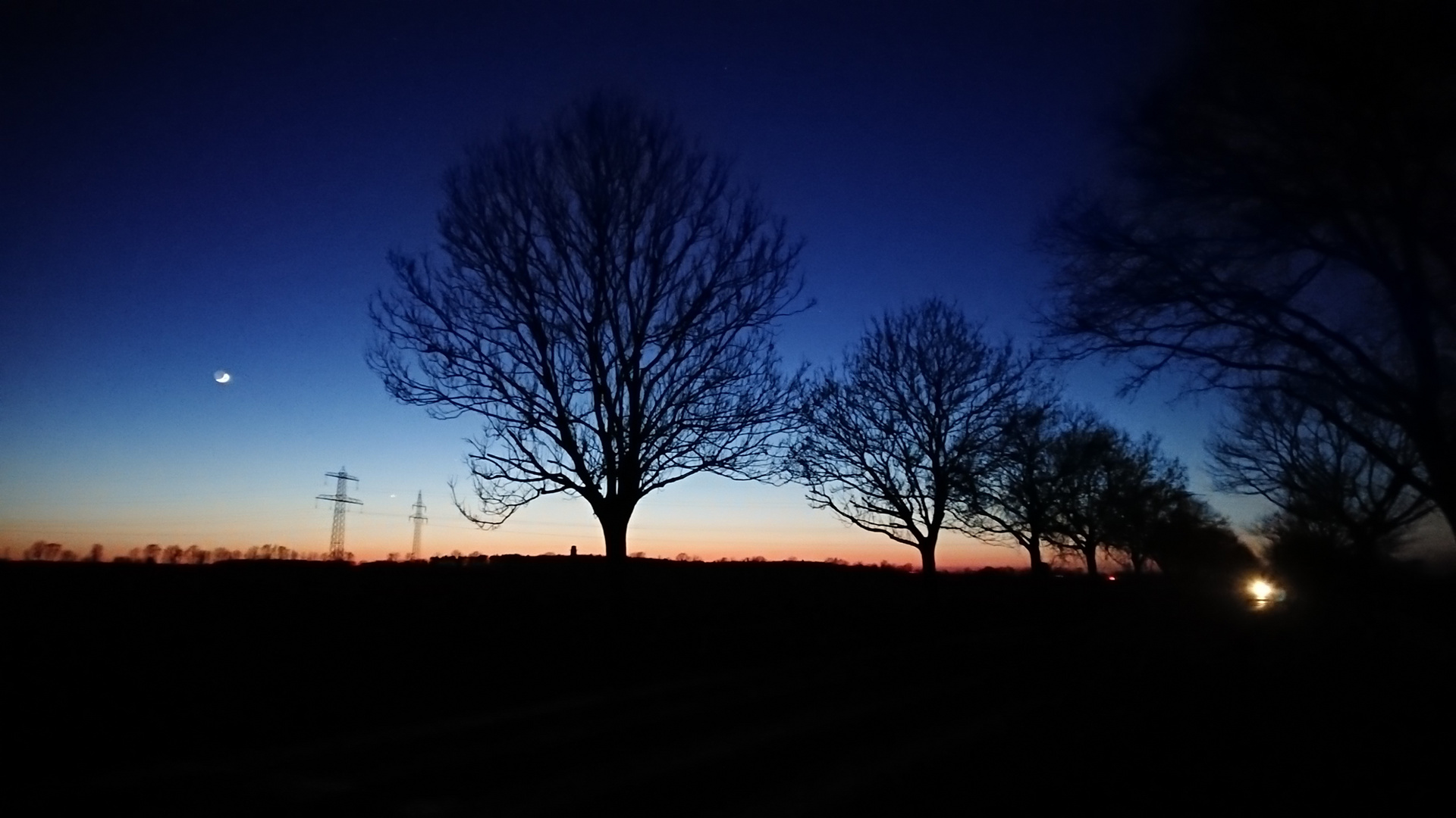 Abendstimmung auf dem Heimweg 