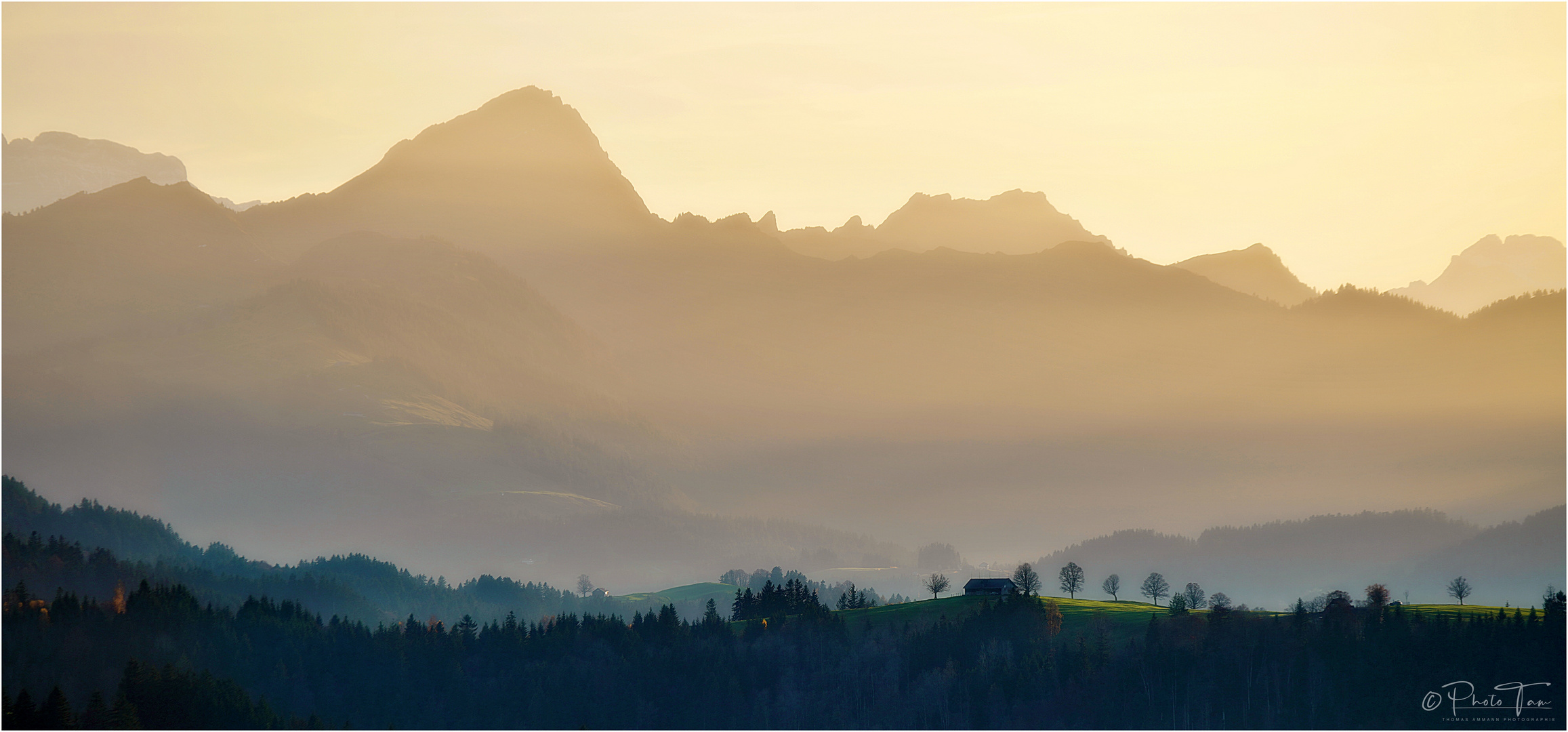 Abendstimmung auf dem Hochhamm