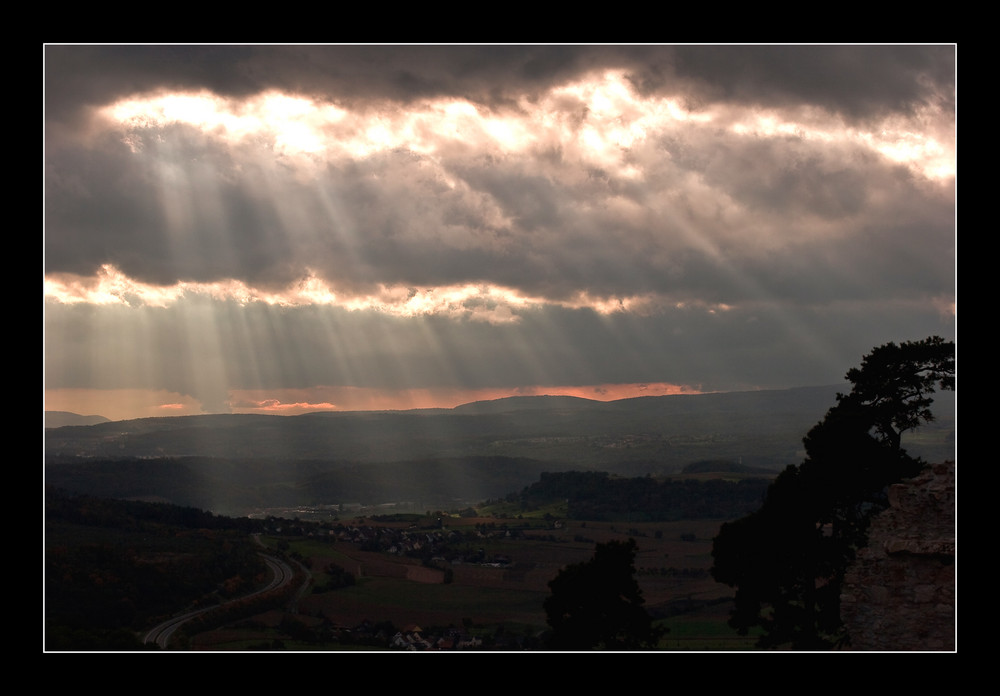 Abendstimmung auf dem Hohentwiel...