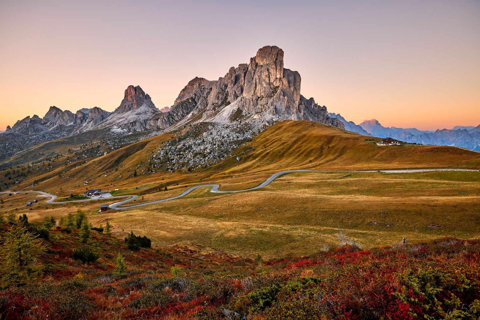 Abendstimmung auf dem Passo Giau