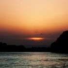 Abendstimmung auf dem Rhein