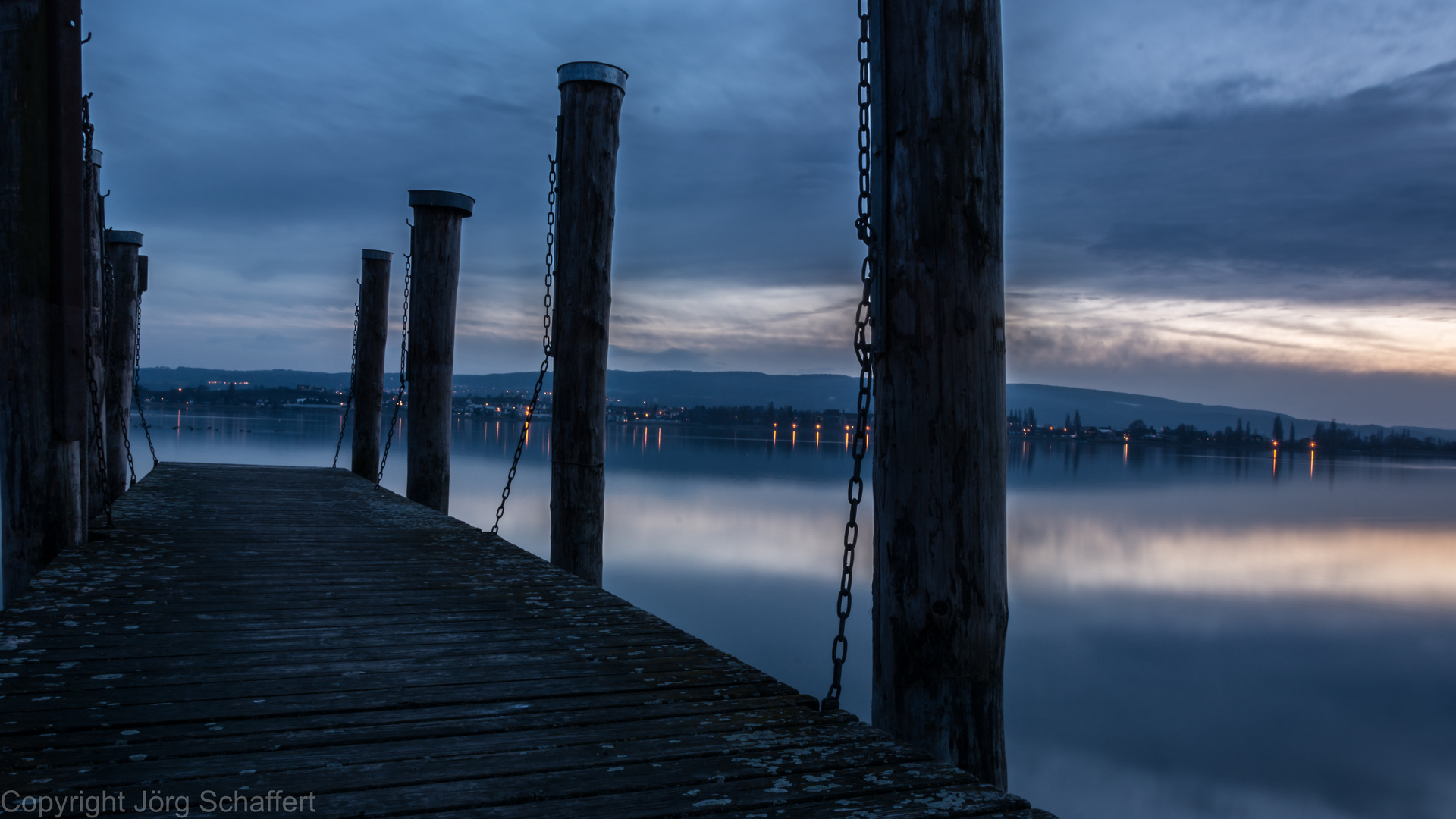 Abendstimmung auf dem Steg