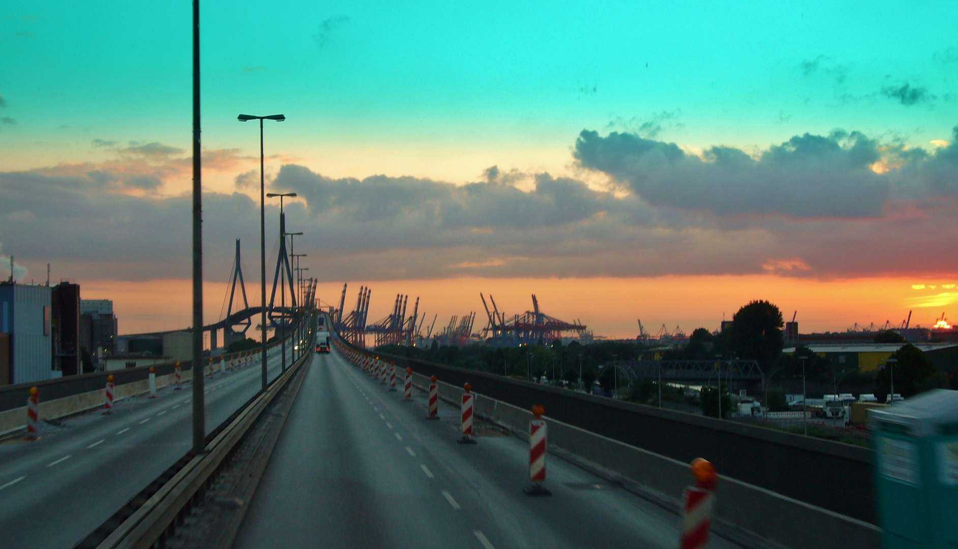 Abendstimmung auf dem Weg nach Hause