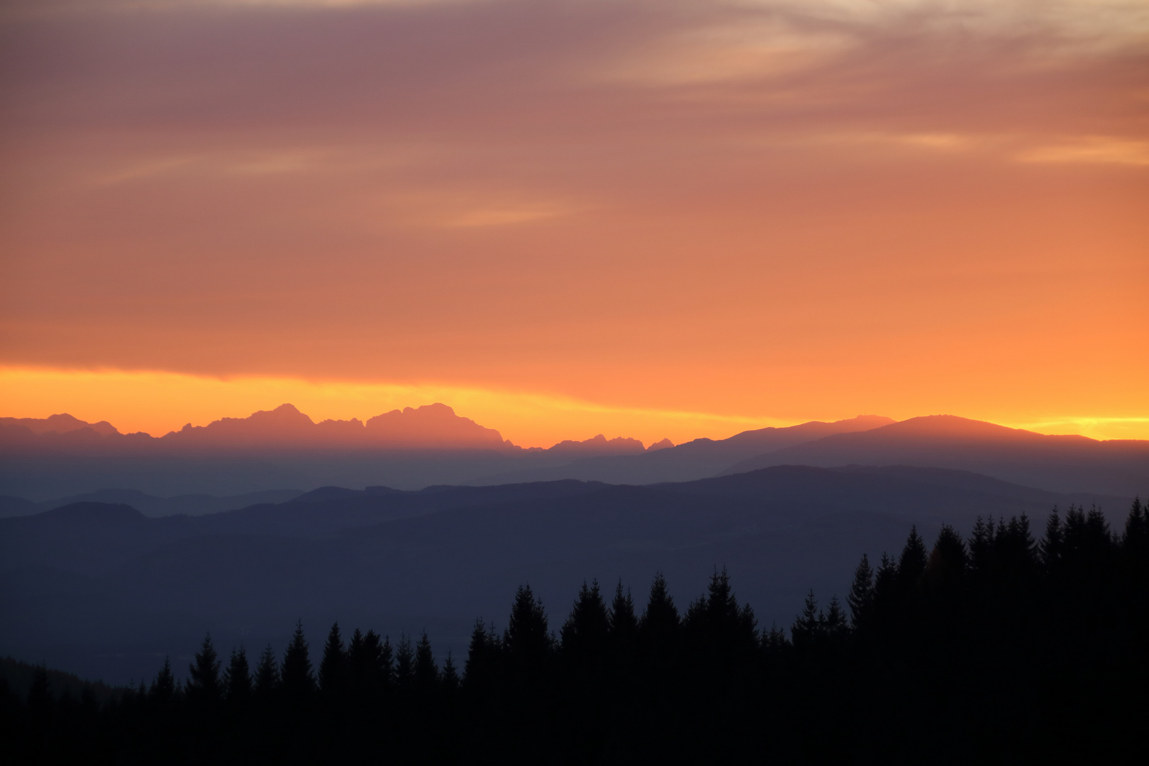 Abendstimmung auf der Alm