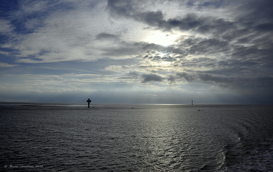 Abendstimmung auf der Außenweser