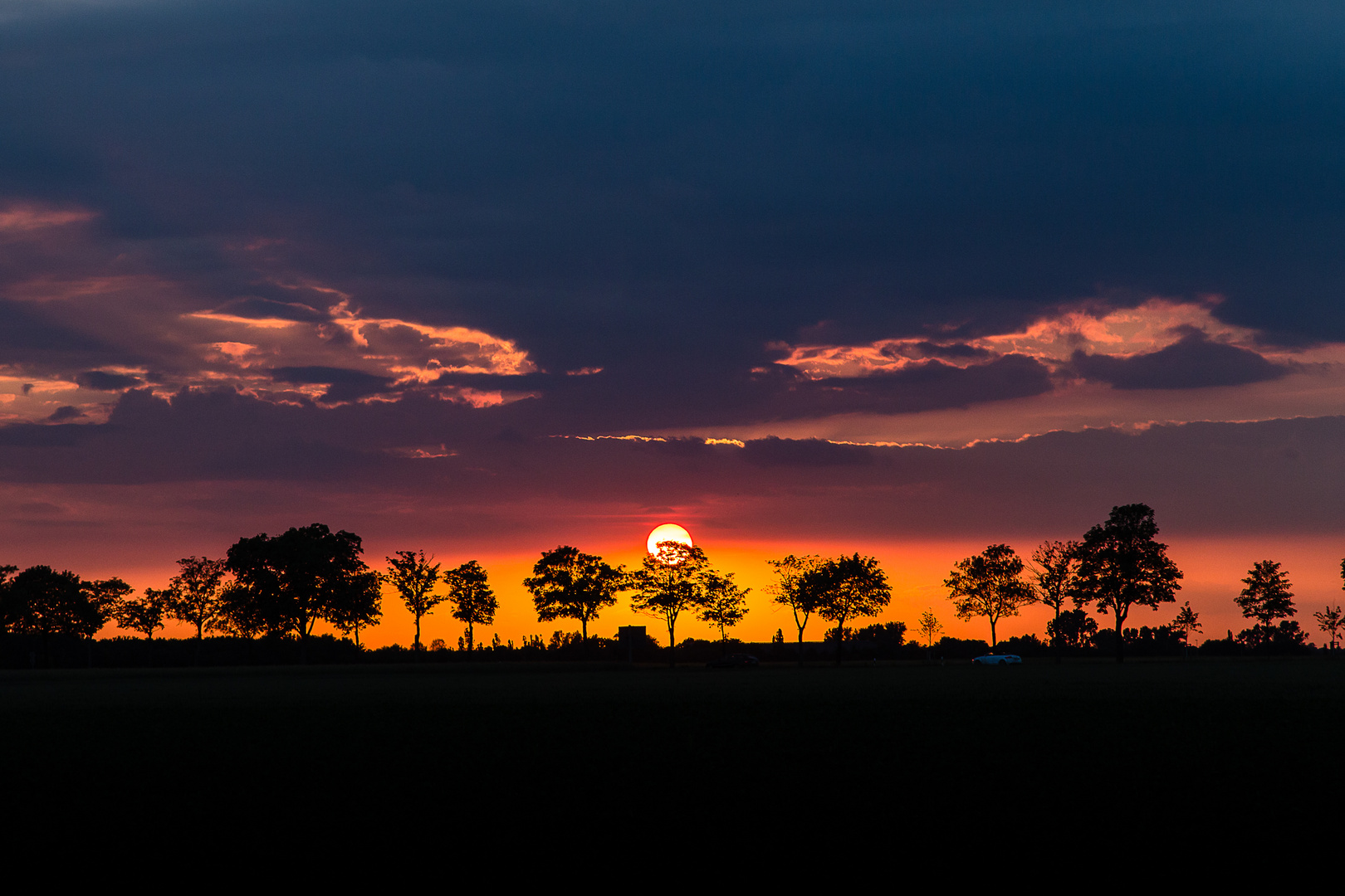 Abendstimmung auf der B 56