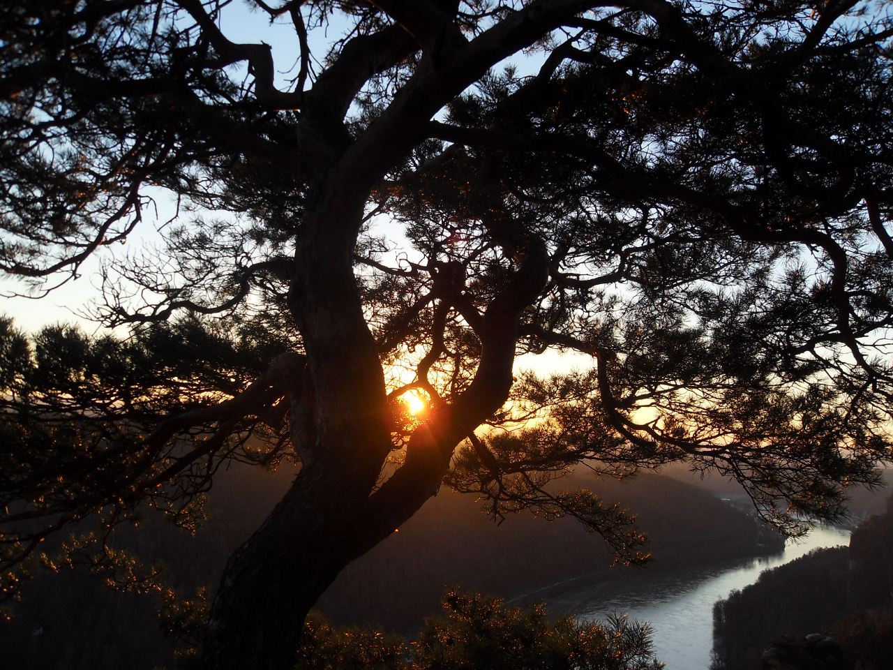 Abendstimmung auf der Bastei / Sächsische Schweiz