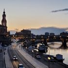 Abendstimmung auf der Brühlschen Terasse in Dresden