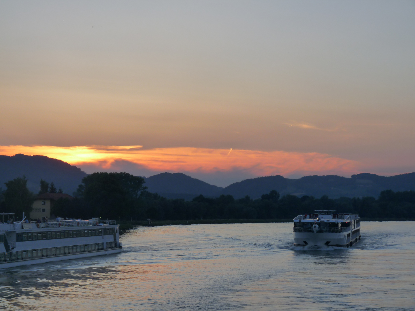 Abendstimmung auf der Donau