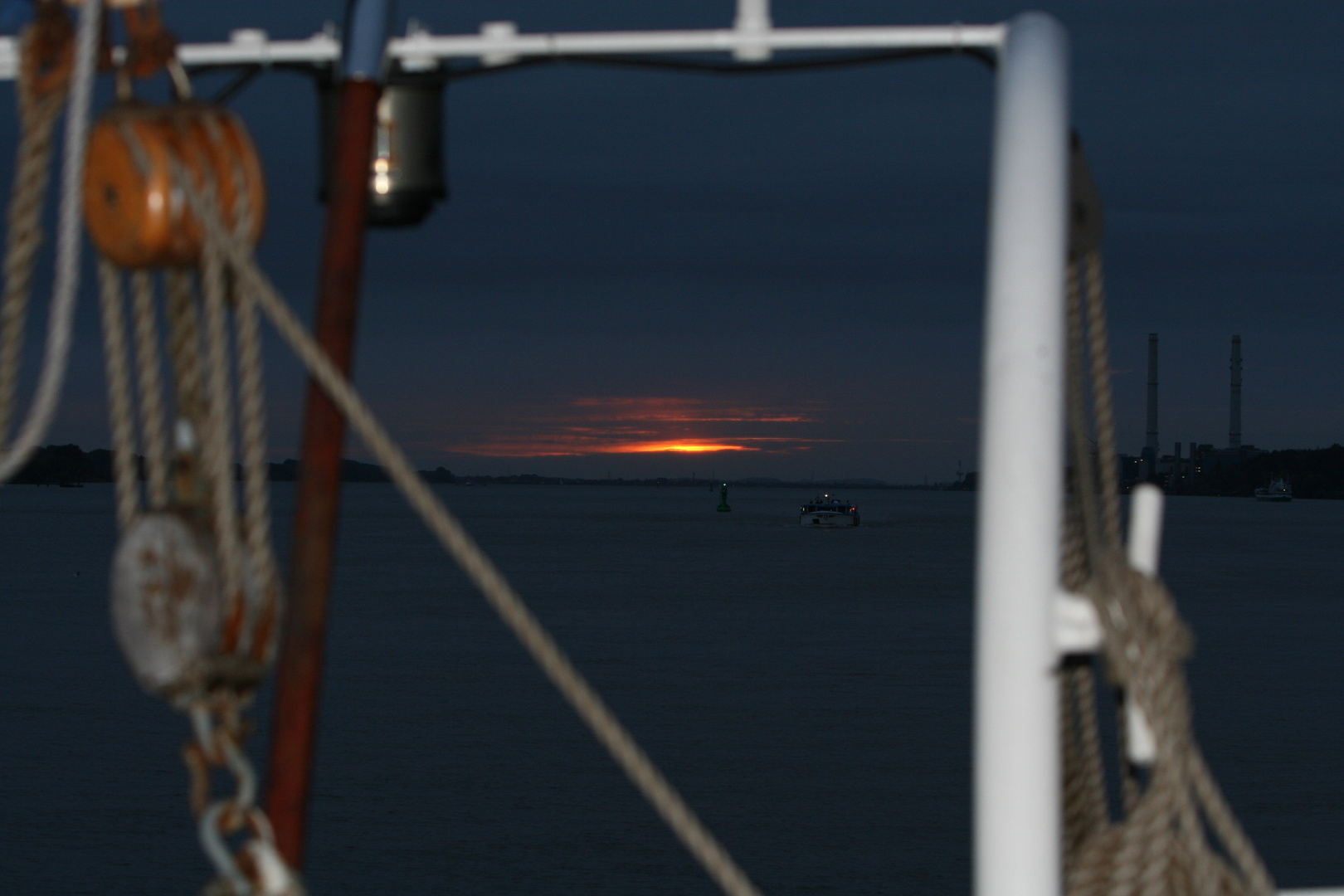 Abendstimmung auf der Elbe