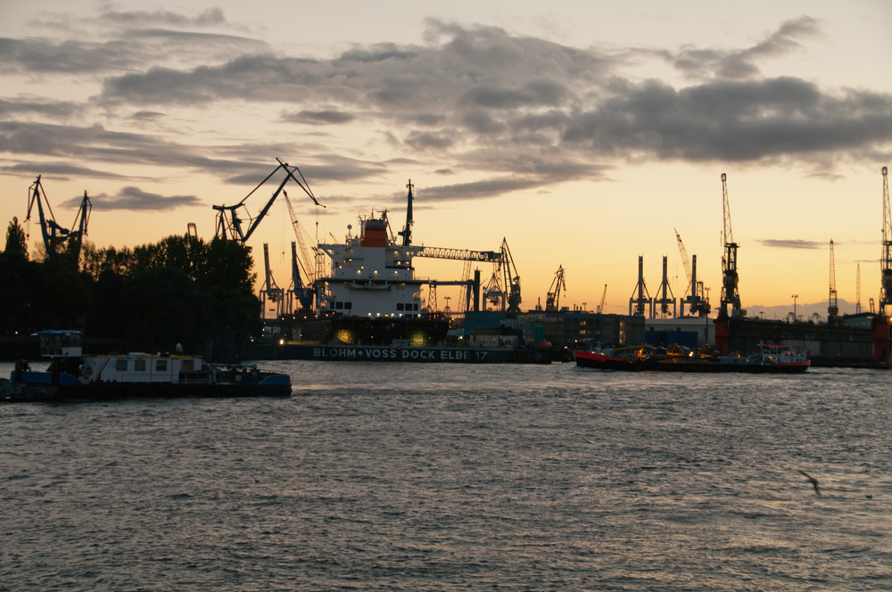 Abendstimmung auf der Elbe