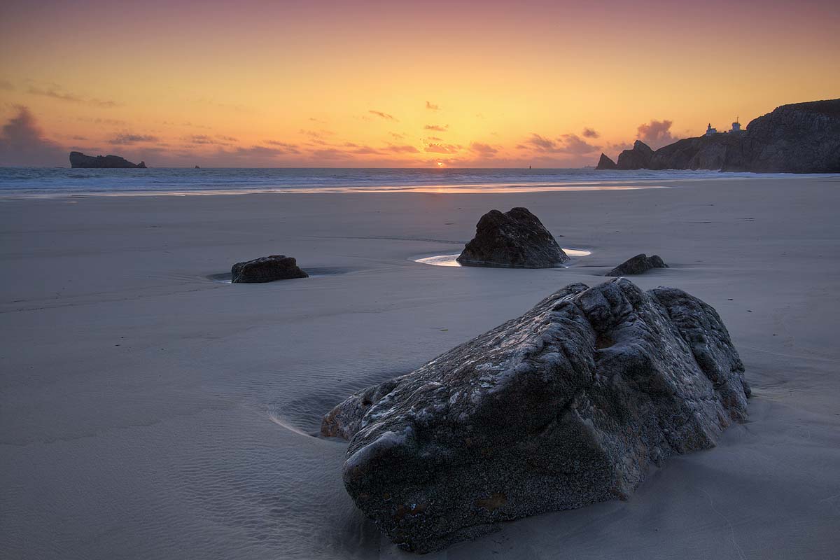 Abendstimmung auf der Halbinsel Crozon, Bretagne