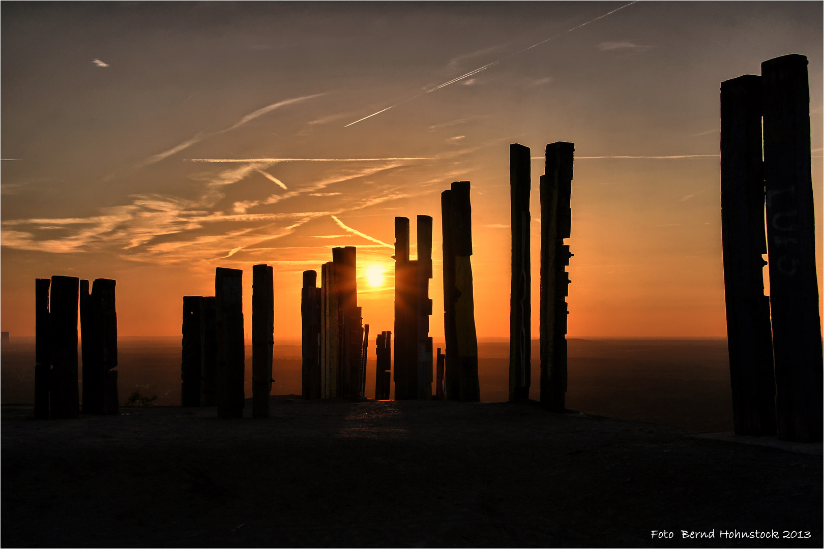 Abendstimmung auf der höchsten Halde im Pott ....