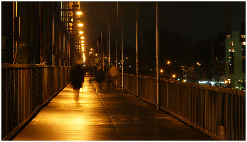 Abendstimmung auf der Hohenzollernbrücke