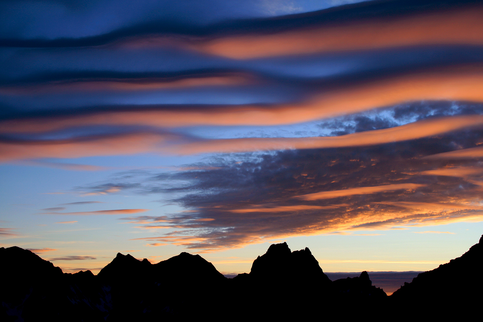 Abendstimmung auf der Memminger Hütte