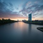 Abendstimmung auf der Osthafenbrücke