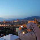 Abendstimmung auf der Piazzale Michelangelo in Florenz