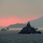 Abendstimmung auf der Reede von Busan/Südkorea