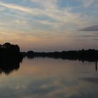 Abendstimmung auf der Rhone (Frankreich)