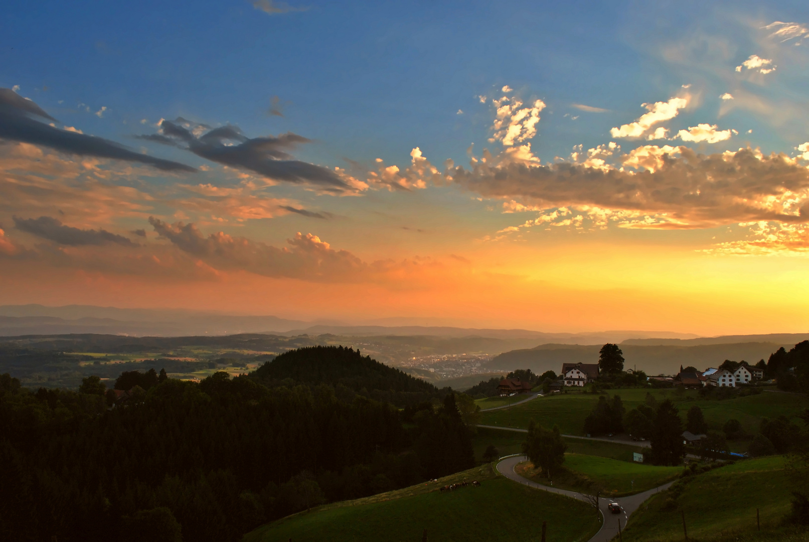 Abendstimmung auf der Schweigmatt 