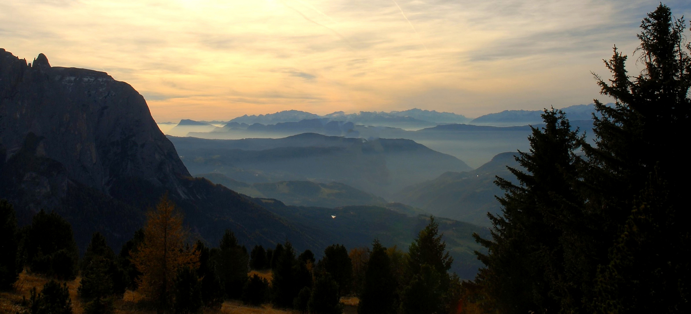 Abendstimmung auf der Seiser Alm