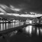 Abendstimmung auf der Steineren Brücke in Regensburg