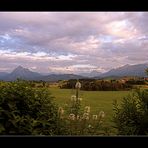 Abendstimmung auf der Terrasse.........