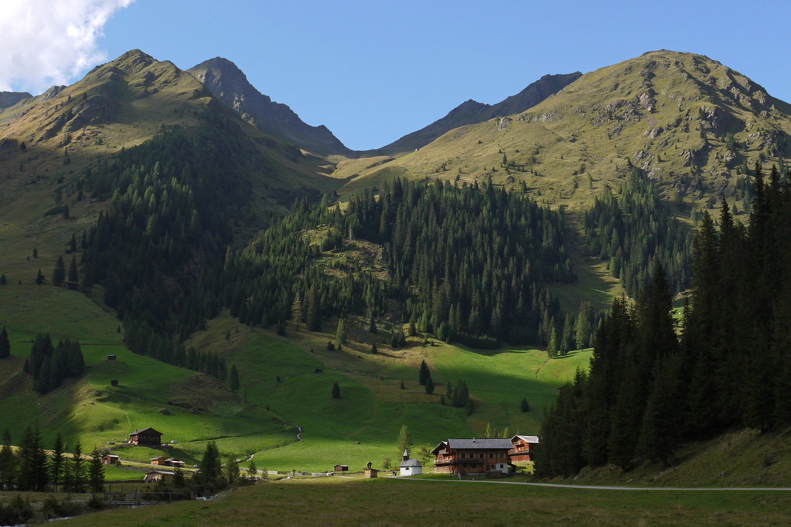 Abendstimmung auf der Unterstalleralm