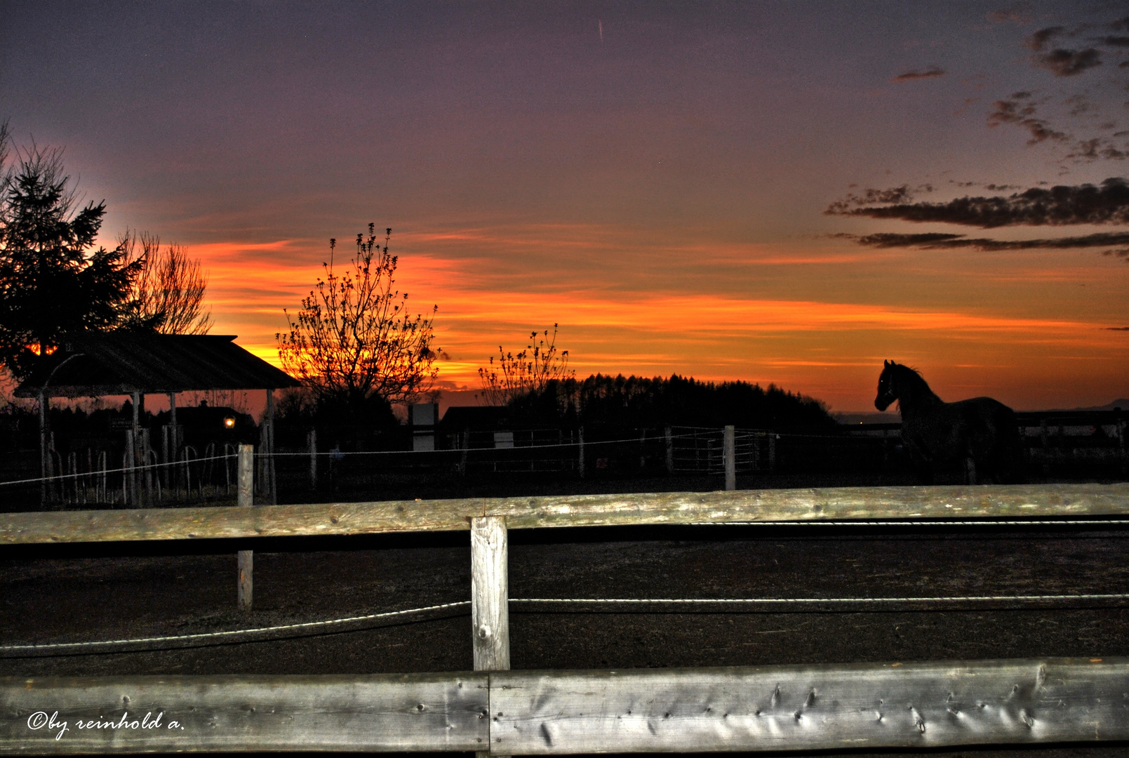 Abendstimmung auf Gut Aiderbichl