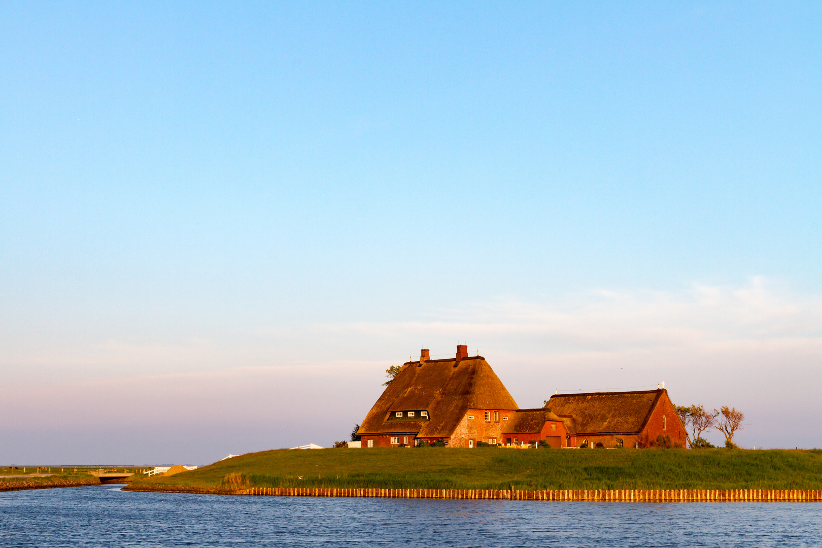 Abendstimmung auf Hallig Hooge