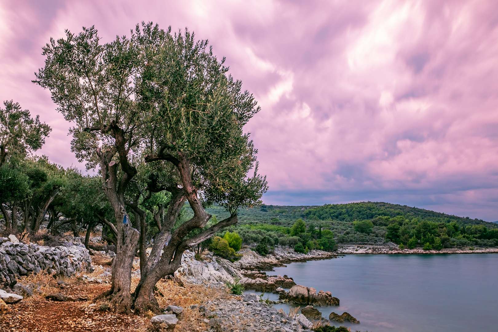 Abendstimmung auf Insel Cres (Kroatien)