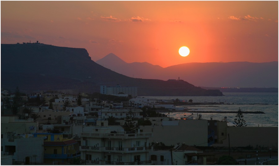 Abendstimmung auf Kreta by Hubert Kluge