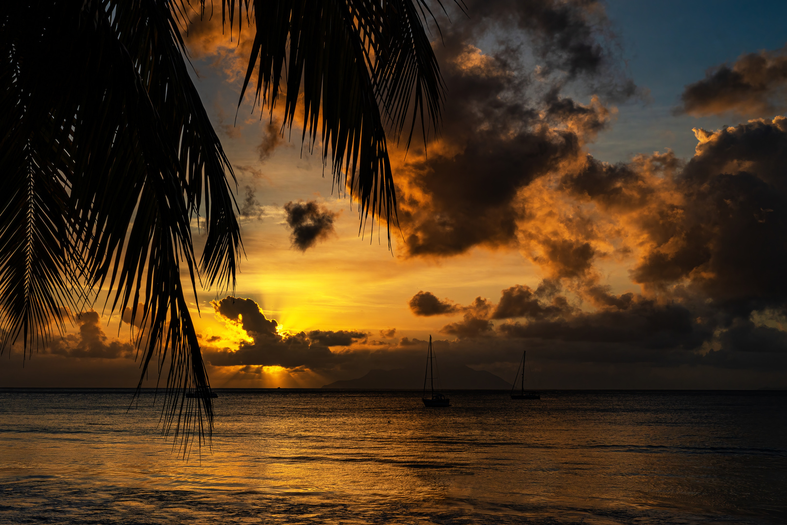 Abendstimmung auf Mahe