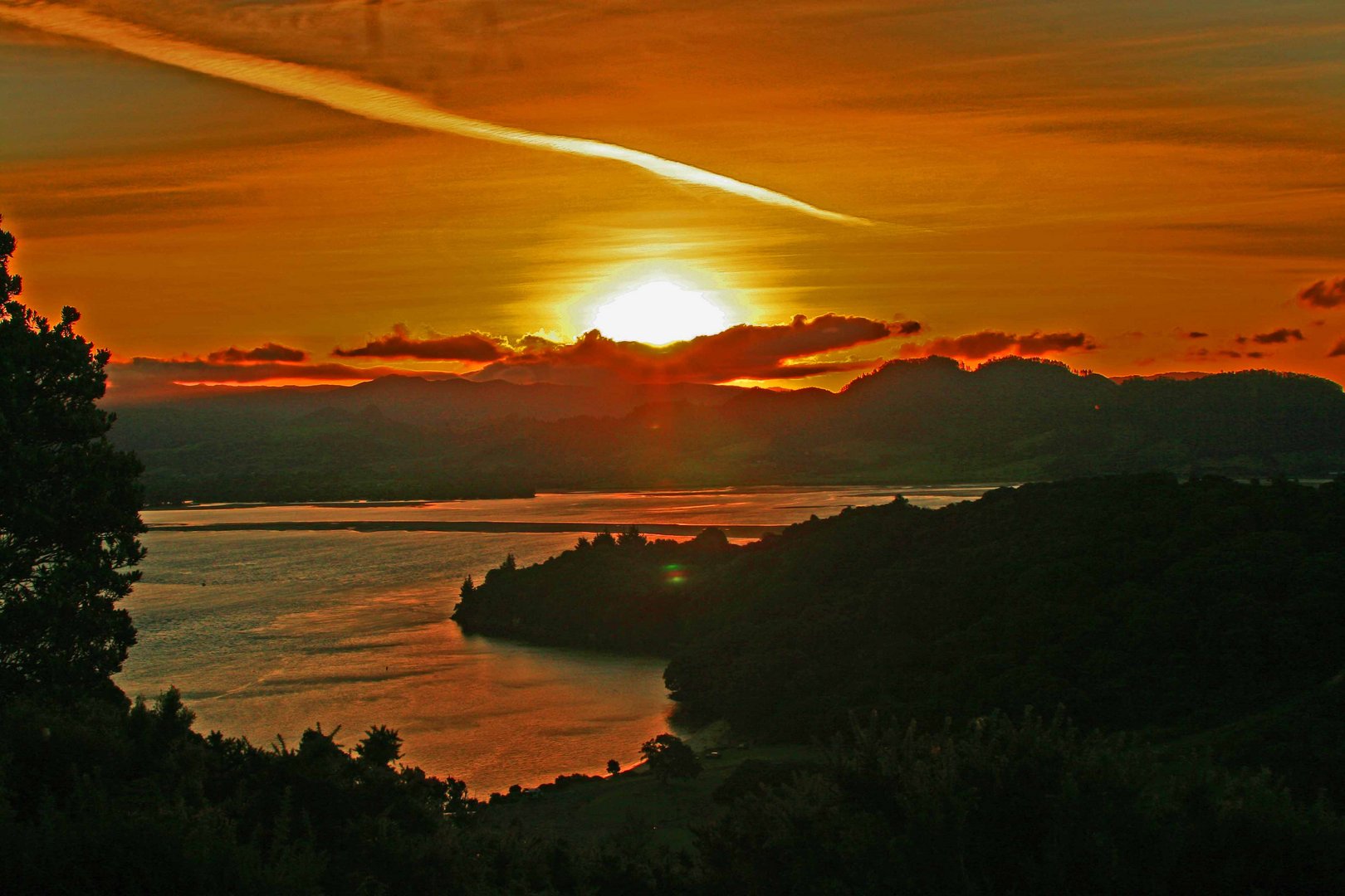 Abendstimmung auf Neuseelands Nordinsel