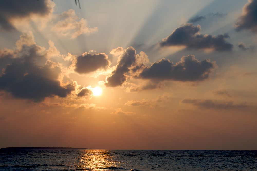 Abendstimmung auf Reethi Beach