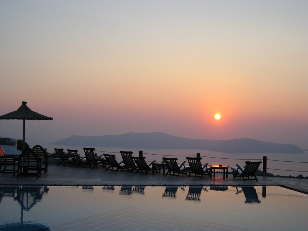 Abendstimmung auf Santorini