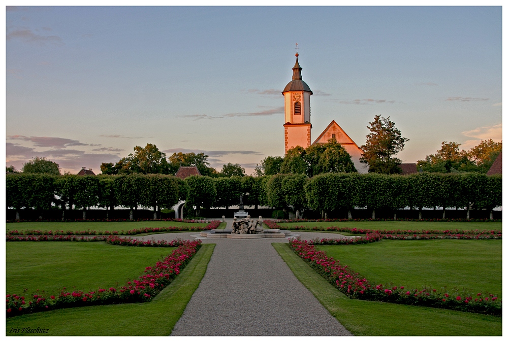 Abendstimmung auf Schloss Zeil