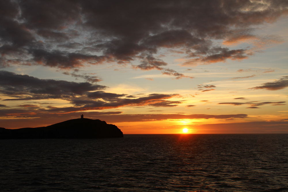 Abendstimmung auf See