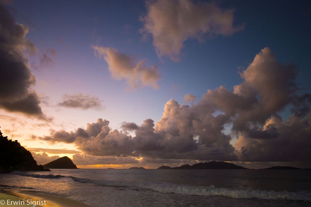 Abendstimmung auf Tortola (Britische Jungferninseln)