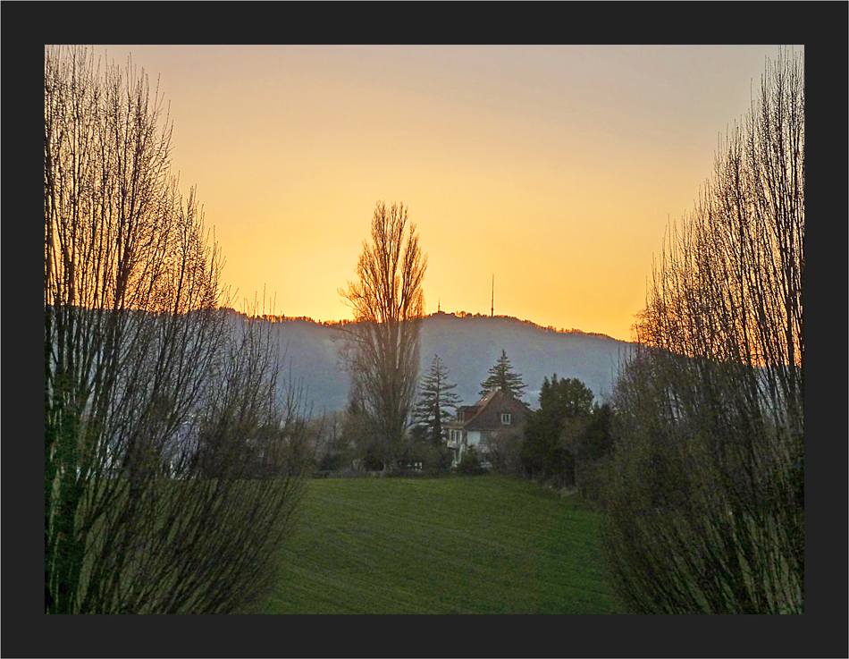 Abendstimmung aus dem Spitalbett