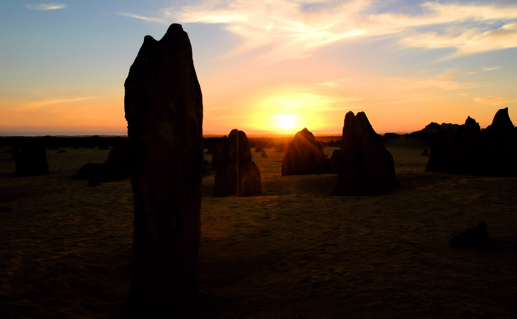 Abendstimmung bei den Pinnacles