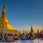 Abendstimmung bei der Shwedagon-Pagoda