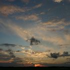 Abendstimmung bei Ebbe am Deich von De Cocksdorp