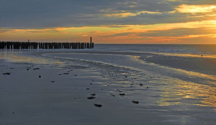 Abendstimmung bei Ebbe