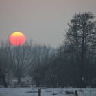 Abendstimmung bei Eiseskälte