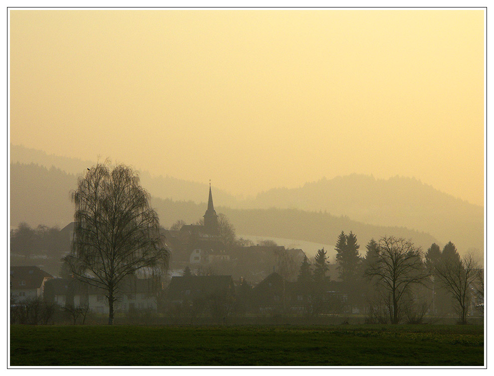 Abendstimmung bei Heuweiler