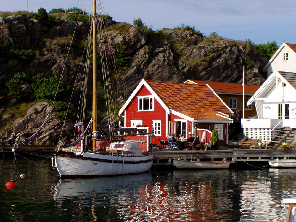 Abendstimmung bei Kristiansand in Südnorwegen