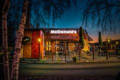 Abendstimmung bei MacDonalds