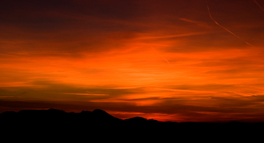 Abendstimmung bei Rünenberg