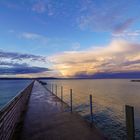 Abendstimmung bei Steg von Altnau